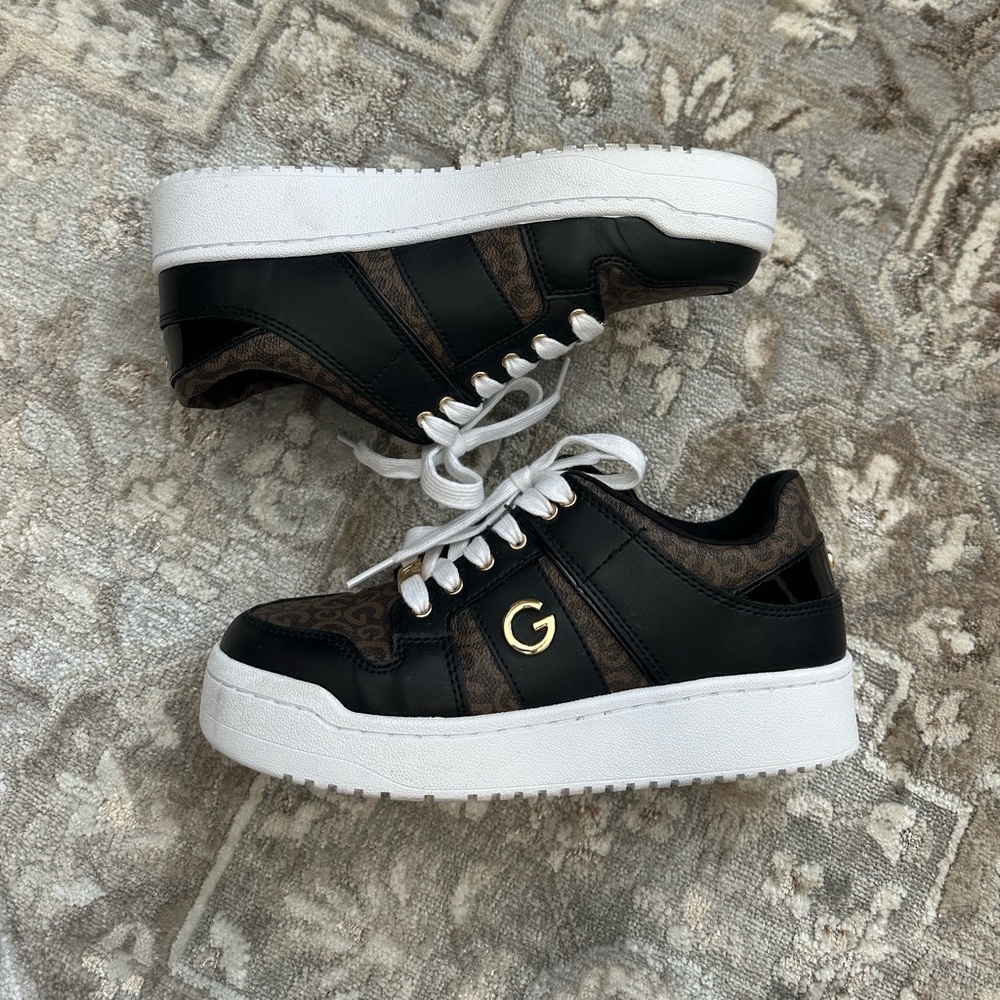 Black and Brown Guess Sneakers